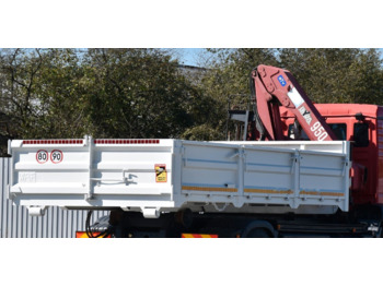 MAN Abrollkipper Container + KRAN HMF 953 K2! - Kamion vetëngarkues: foto 2