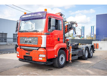 MAN TGA 26.390 BL + FASSI F160 - Transportjer kontejnerësh/ Kamion me karroceri të çmontueshme, Kamion me vinç: foto 1