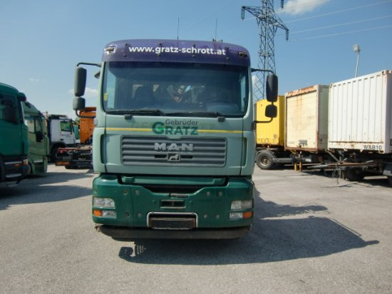 Fadromë ngarkuese, Kamion me vinç MAN TGA 28.410 6x2-2Manual, E3 Absetzer mit Kran: foto 2