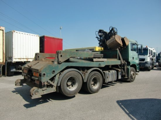Fadromë ngarkuese, Kamion me vinç MAN TGA 28.410 6x2-2Manual, E3 Absetzer mit Kran: foto 6