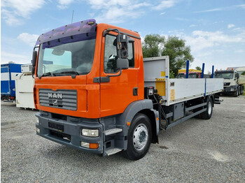 Kamion me karroceri të hapur, Kamion me vinç MAN TGM 18.240 Pritsche + Kran 4x2 Euro 4 (5): foto 1