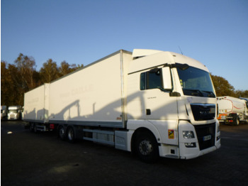 Kamion vagonetë M.A.N. TGX 26.440 6X2 high volume + Fruehauf closed box trailer: foto 2