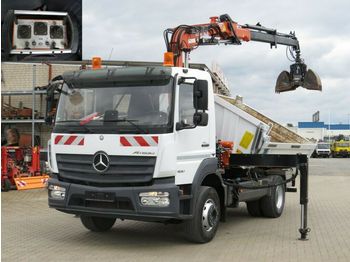 Kamion vetëshkarkues Mercedes-Benz Atego 1630 K 2-Achs Kipper Kran Atlas 85.2 mit F: foto 1