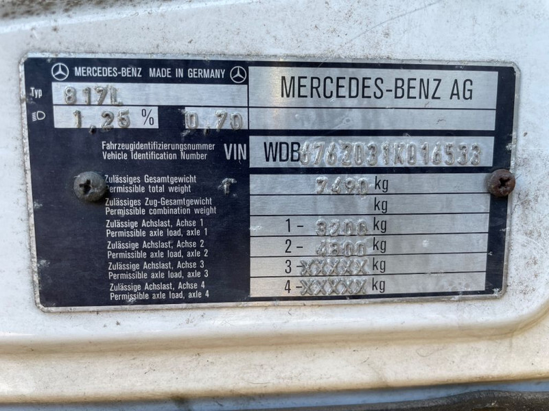 Autotransportues Mercedes-Benz Ecoliner 817 tijhof oprijwagen 1993: foto 17