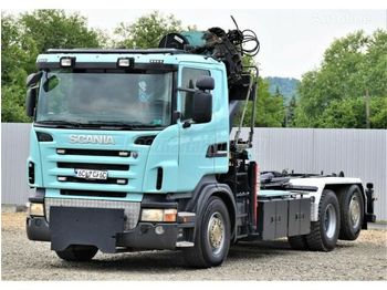Kamion vetëngarkues, Kamion me vinç SCANIA R 420 6x2 Darus emelőhorgos: foto 1