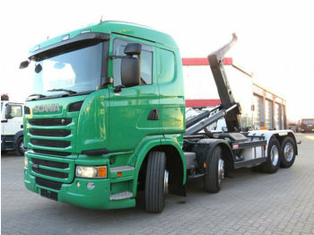 Kamion vetëngarkues Scania G 450 8x2 Abrollkipper Meiller 30to Haken, Euro: foto 1