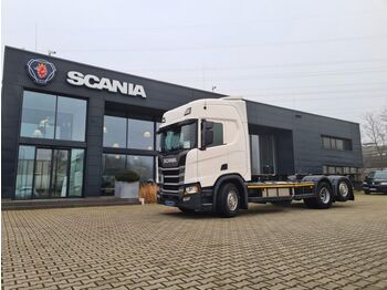 Transportjer kontejnerësh/ Kamion me karroceri të çmontueshme Scania R450B6X2*4NB BDF Highline Retarder: foto 1