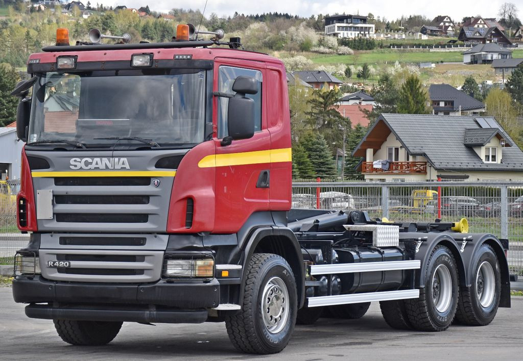 Kamion vetëngarkues Scania R 420 Abrollkipper *6x4* Top Zustand !: foto 4