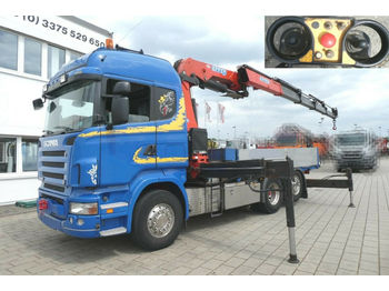Kamion me karroceri të hapur Scania R 500 L 6x2 Pritsche Kran Schalter,V8 Motor ,Eff: foto 1