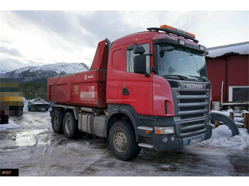 Kamion vetëshkarkues Scania R 620 6x4 365.000 km. Steel suspension and manual: foto 1