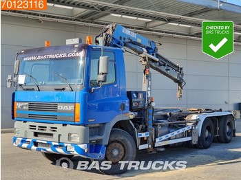DAF Ginaf M 3232-S 380 6X4 Manual BigAxle HIAB 220-3C Euro 2 - Transportjer kontejnerësh/ Kamion me karroceri të çmontueshme