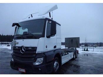 Transportjer kontejnerësh/ kamion me karroceri të çmontueshme Mercedes-Benz ACTROS 2551L 6x2 Piako tasonostolaite+pl-nostin+Lä