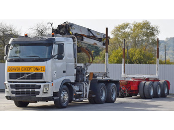 Kamion për transport druri, Kamion me vinç Volvo FH 520 * EPSILON E260L83 * Anhänger /6x4: foto 3