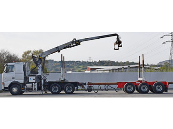 Kamion për transport druri, Kamion me vinç Volvo FH 520 * EPSILON E260L83 * Anhänger /6x4: foto 5