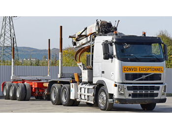 Kamion për transport druri, Kamion me vinç Volvo FH 520 * EPSILON E260L83 * Anhänger /6x4: foto 4