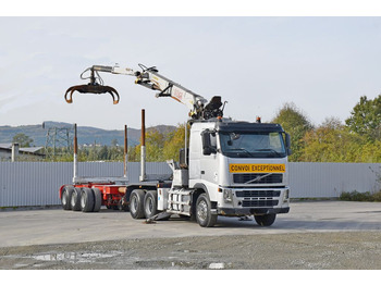 Kamion për transport druri, Kamion me vinç Volvo FH 520 * EPSILON E260L83 * Anhänger /6x4: foto 2