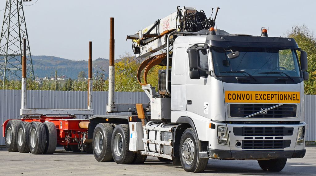 Kamion për transport druri, Kamion me vinç Volvo FH 520 * EPSILON E260L83 * Anhänger /6x4: foto 4