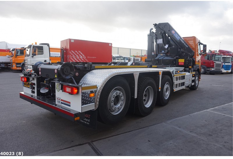 Kamion vetëngarkues Volvo FM 420 8x2 HMF 28 ton/meter laadkraan: foto 4
