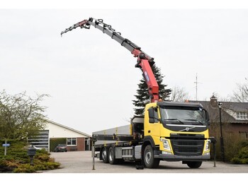 Kamion me karroceri të hapur, Kamion me vinç Volvo FM 450 ROOF/DACH/MONTAGE!! CRANE!! HMF 32TM+JIB+LIER/WINCH!!EURO6!!: foto 1