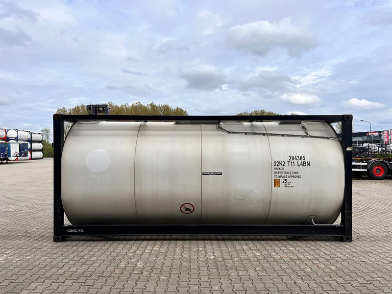 Rezervuari i magazinimit i ri CIMC tankcontainers TOP: ONE WAY/NEW 20FT ISO tankcontainer, 25.000L/1-comp., L4BN, UN Portable, T11, steam heating, bottom discharge, more availabl: foto 18