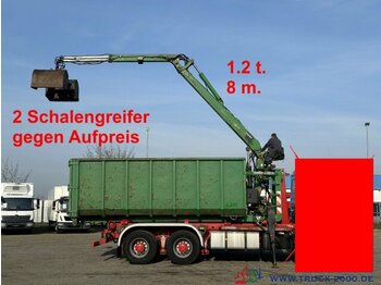  Abrollcontainer 23 m³ + Kran Hiab F 95S 1.2t 8m - Kontejner roll-off