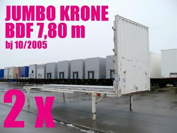 Krone WECHSELBRÜCKE PLATEAU JUMBO 7,80 2 x - Karroceri/ Kontejner e ndërrueshme