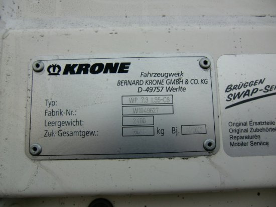 Karroceri e ndërrueshme me perde anësore i ri Krone Wechselpritsche 7,30 Meter , XL Zertifikat: foto 8
