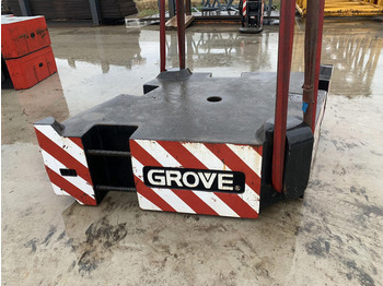 Grove Grove GMK 6400 counterweight 10 ton - Kundërpeshë