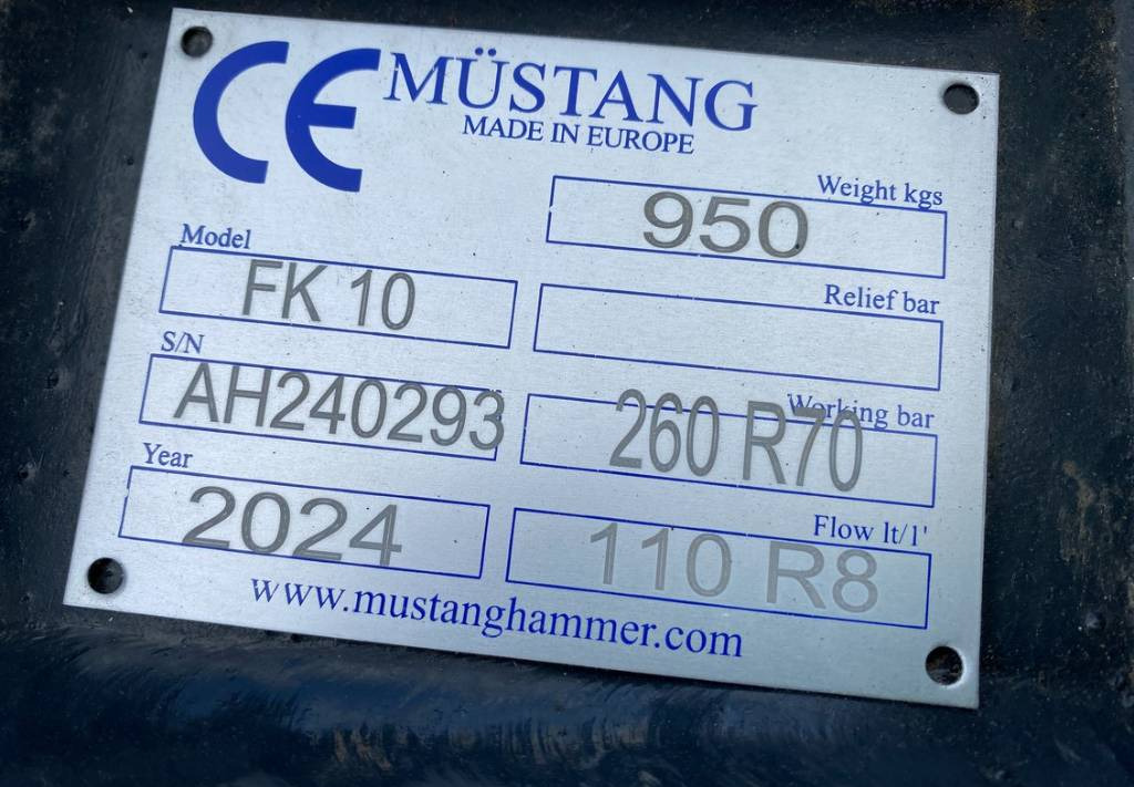 Tranxha demolimi Mustang FK10 Rotation Pulverizer Shear 6~13T NEW: foto 10