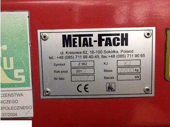  Prasa Sipma Metal Fach 2012 rok Z562 - Dengmbledhëse e rrumbullakët