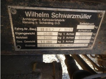 Schwarzmüller 2-Achsanhänger 2350x6000 Privatverkauf - Rimorkio bujqësore