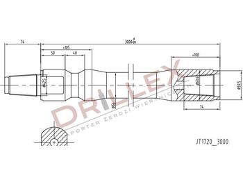 Makineri e drejtuar për hapjen e rrugëve Ditch Witch JT1720 , JT1720M1 Drill pipes, Żerdzie wiertnicze: foto 1