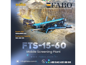 Gurëthyesi i lëvizshëm i ri FABO FTS 15-60 Mobile Screening Plant | Tracked Screening Plant | Ready In Stock: foto 1