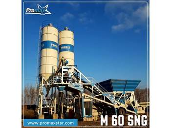 PROMAXSTAR Mobile Concrete Batching Plant PROMAX M60-SNG(60m³/h) - Impiant betoni