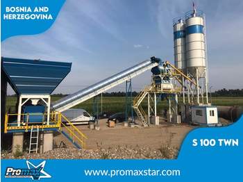 PROMAX Stationary Concrete Batching Plant S100-TWN (100m3/h) - Impiant betoni