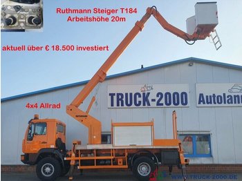 Platformë ajrore e montuar në kamion MAN 10.163 4x4 Ruthmann 20m seitl.13m 1000V Isoliert: foto 1