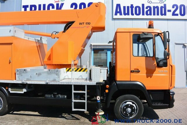 Platformë ajrore e montuar në kamion MAN LE 8.150 Wumag WT170 17 m seitl. Auslage 11.80 m: foto 6