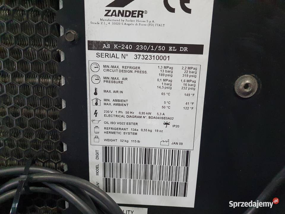 Kompresor ajri OSUSZACZ ZIĘBNICZY ZANDER ARCTIC STAR 4m3: foto 3