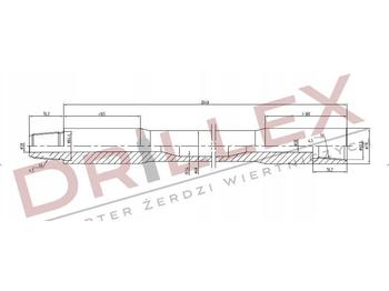 Makineri e drejtuar për hapjen e rrugëve Vermeer D36x50 Φ68 3m Drill pipes, żerdzie: foto 1