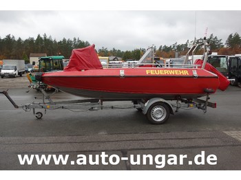 Zjarrfikëse Buster Boot Fiskas RTB Alu Feuerwehrboot Mehrzweckboot Buster L Fiskars 50PS mit Anhänger: foto 4