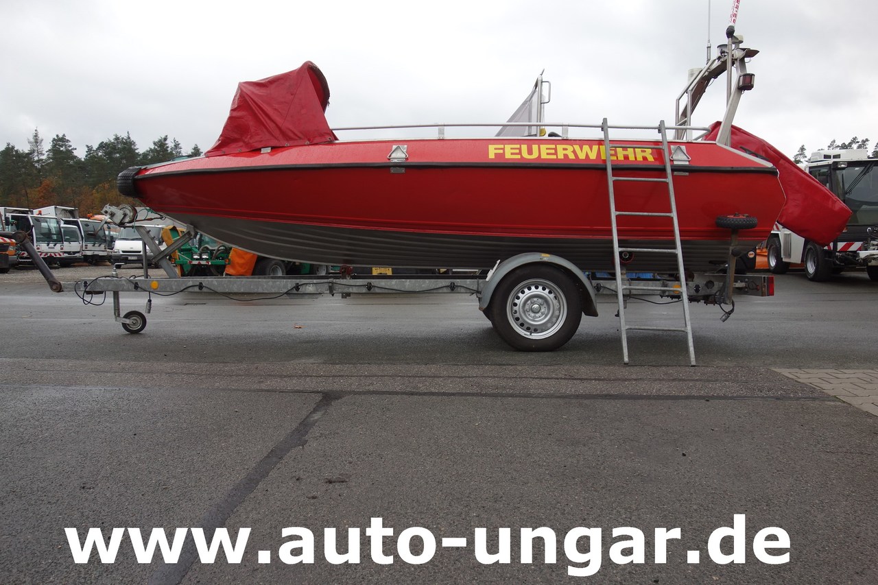 Zjarrfikëse Buster Boot Fiskas RTB Alu Feuerwehrboot Mehrzweckboot Buster L Fiskars 50PS mit Anhänger: foto 19