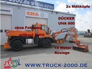 UNIMOG Dücker UNA600 Böschungsmäher 2 Mähköpfe-15 Meter - Mjet bujqësor/ Special