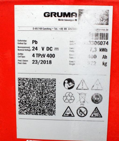 Bateria GRUMA 24 Volt 4 PzV 400 Ah: foto 5