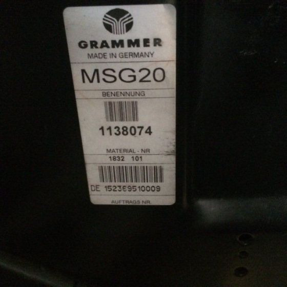 Ndenjësja për Pajisje për trajtimin e materialeve Grammer MSG20 Seat: foto 6