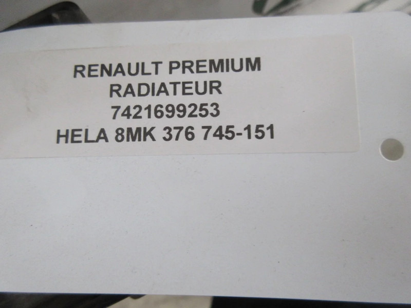 Radiatori për Kamioni Renault PREMIUM 7421699253 RADIATEUR HELA 8MK 376 745- 151: foto 7