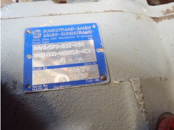 Pompa hidraulike për Makineri ndërtimi Sauer Sundstrand AMV2/070-B3Z*030 -: foto 3