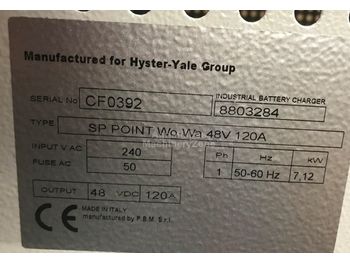  Hyster Charger 48V single phase 120A - Sistemi elektrik