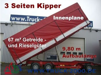 KEMPF 3-Seiten Getreidekipper 67m³   9.80m Aufbaulänge - Rimorkio me tendë