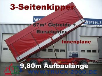 KEMPF 3-Seiten Getreidekipper 67m³   9.80m Aufbaulänge - Rimorkio me tendë