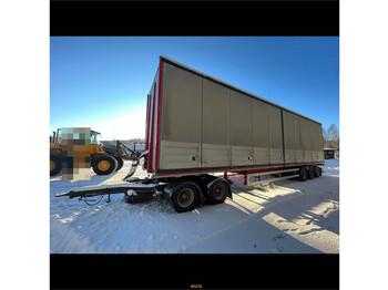 Kilafors 3 axle semi trailer with 2014 Parator SD 18 dolly - Rimorkio me vagonetë të mbyllur